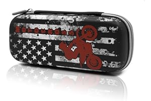 WtallasiSei Motocross Pencil Case Zip Pencil Box Multi Pouch Holder Desk Organizer For Boys Girls School Office