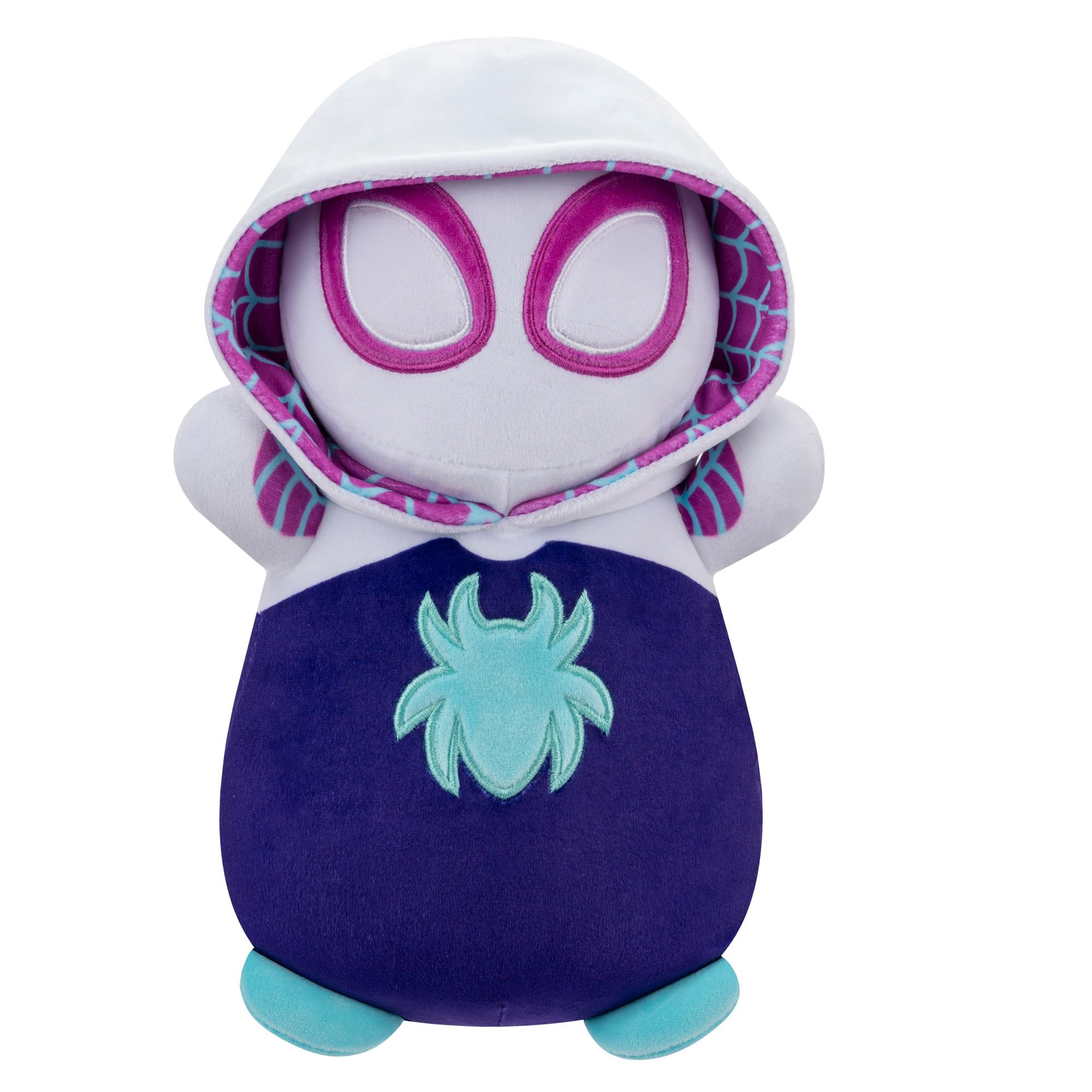 Squishmallows Original MARVEL Spidey and His Amazing Friends 10-Inch Ghost-Spider HugMees - Medium-Sized Ultrasoft Official Jazwares Plush