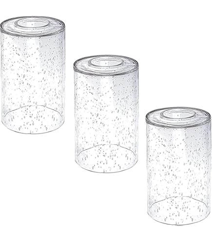 Sunwo Glass Shade Straight Cylinder Glass Lamp Shade Replacement