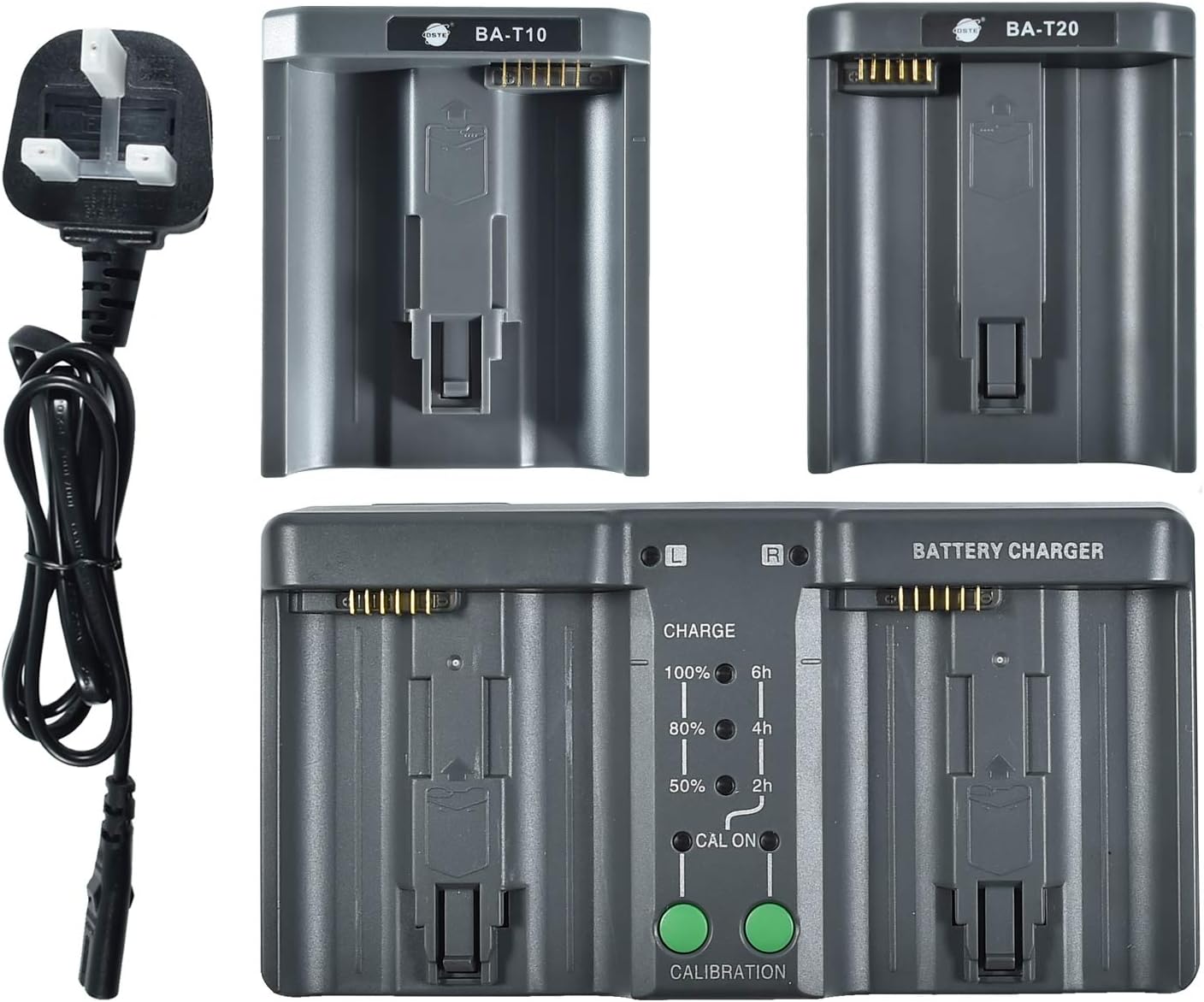 DSTE DMH26A 3-in-one Power Battery Charger as MH-26 Compatible for Nikon EN-EL18 EN-EL4 EN-EL4A Canon LP-E4 LP-E4N LP-E19 LC-E19