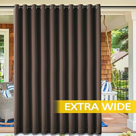 Cololeaf Outdoor Curtains For Patio Extra Wide Waterproof Curtain