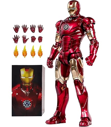 Huanxd 7 Inch Ironman Mark17 Action Figure,(1/10 Scale) Exquisite