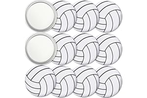 Yaure Joy 12 Pcs Volleyball Compact Mirror Softball Gifts for Girls Softball Party Favor Supplies Softball Gifts for Team (Volleyball)