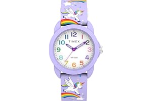Timex Youth Kids Time Teacher 30mm Watch - Purple Strap White Dial Purple Case