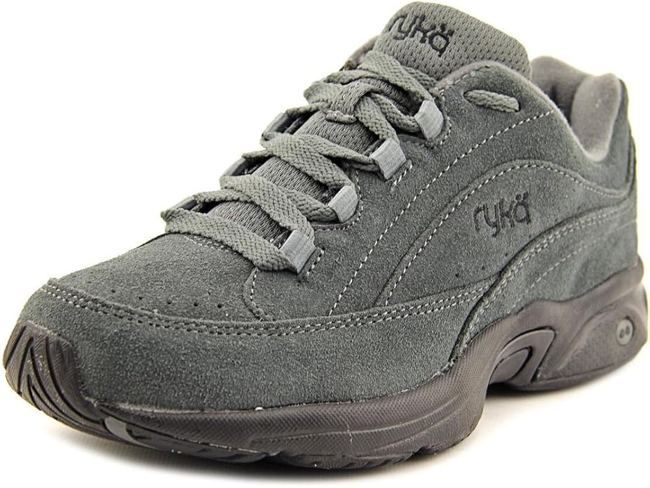Ryka Catalyst III Women Round Toe Suede Gray Walking Shoe