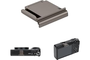 JJC GR IV Hot Shoe Cover Cap for Ricoh GR4 GRIV HDF Monochrome Digital Camera, Aluminum Alloy Shoe Mount Protector with Silic