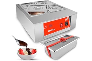 ALDKitchen Digital Electric Chocolate Melter | 8 kg Tempering Machine | Electric Chocolate Melting Pot | Commercial Use | Sta