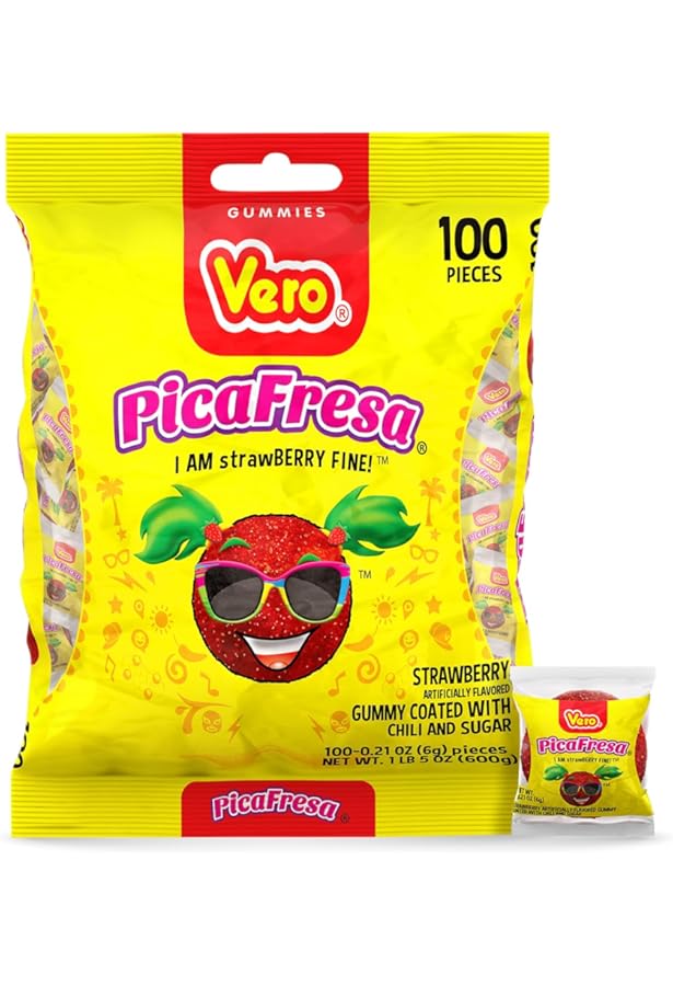 Amazon.com : Vero PicaFresa - Strawberry Flavored Chewy Gummy