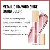 Oulac Rose Diamond Lip Gloss Metallic Pink 4.5ml MD04 Vegan Glitter view 3