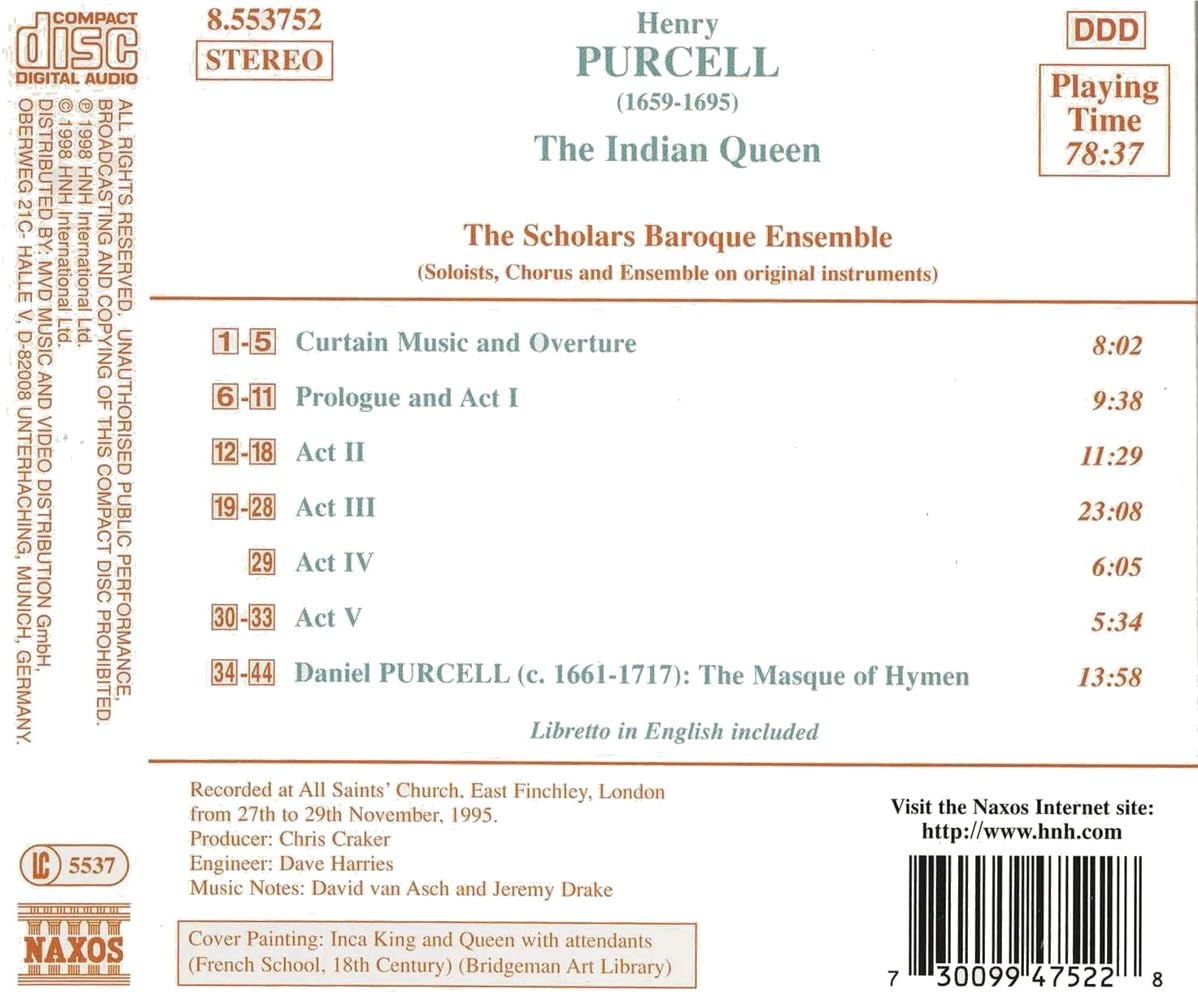 PURCELL: The Indian Queen - Image 3