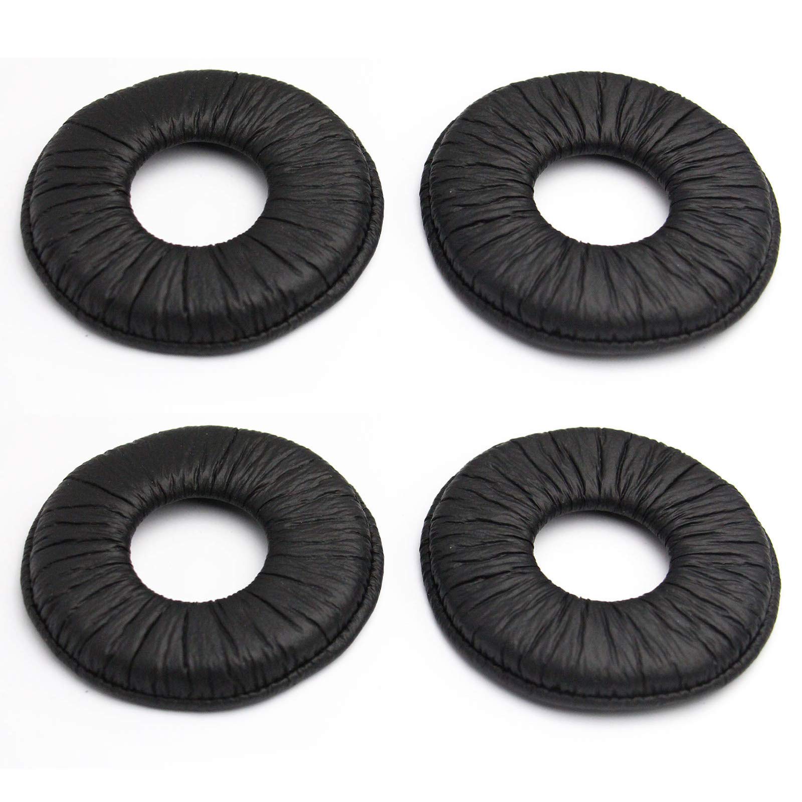 POFET 2 Pair Ear Pad Cushion Noise Cancelling Replacement Headset Sponge Cover Compatible With MDR-V150 V250 V300 V200 ZX100 ZX110 ZX300 Headphone - Black