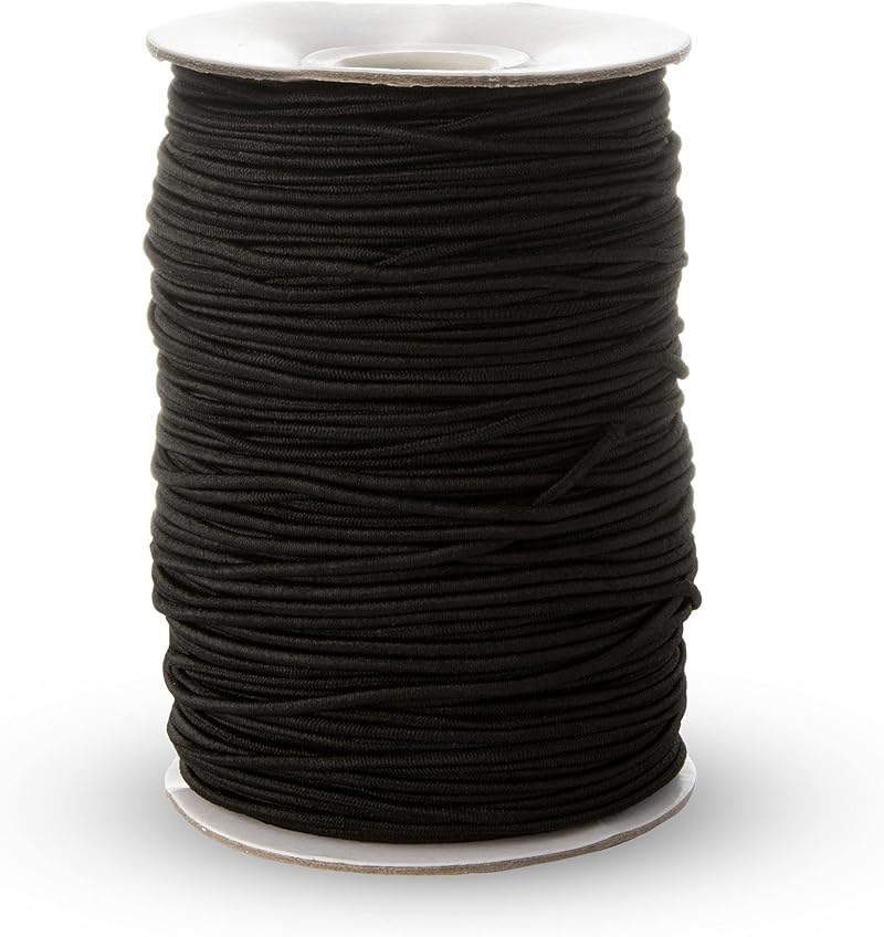 Realm Elastic Cord Black White 1mm 1.5mm 2mm 3mm Craft Jewellery Stringing