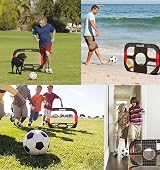 Kidodo Football Goal Posts Kids Pop Up Foldable Portable Soccer Net 100x70x70cm view 2