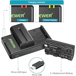 NEEWER NP-F550 Battery Charger Set Compatible with