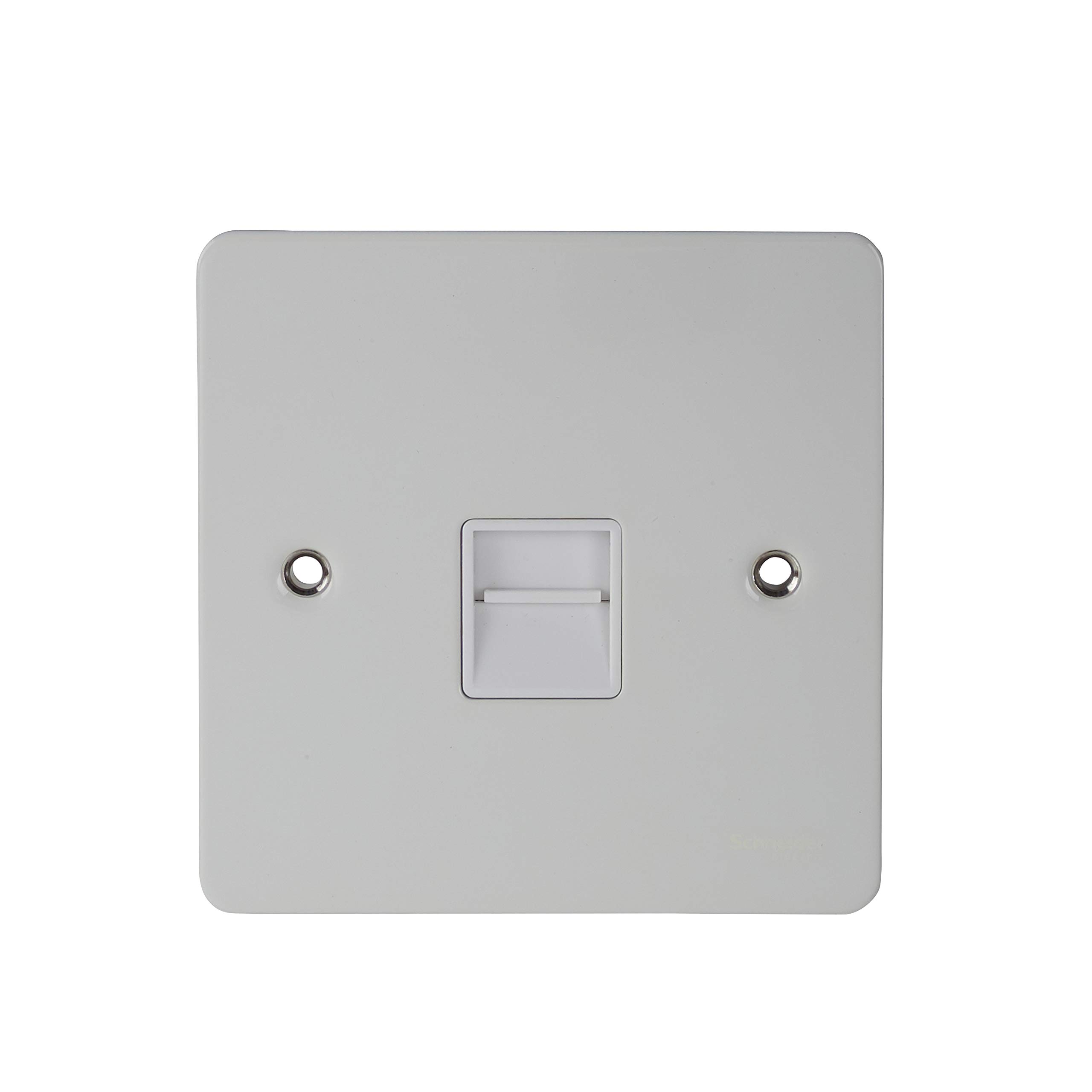 Schneider Electric - Ultimate flat plate (UFP) Painted white finish with white inserts - Wiring Devices Reliable fixing mode by screws - White - GU7261WPW