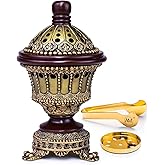 AM Charcoal Incense Cone Burner - Frankincense Resin Burner Charcoal | Mabkhara | for Office & Spiritual Room Decor Islamic G