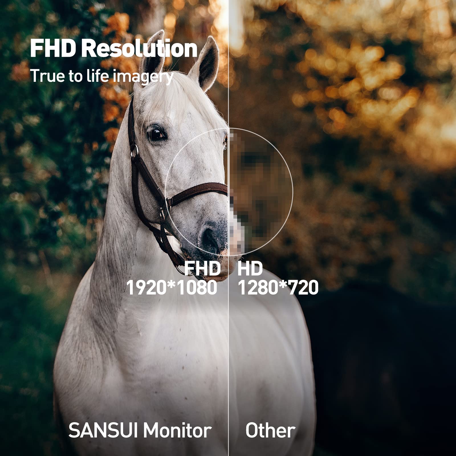 SANSUI Computer Monitors 27 inch 100Hz IPS USB Type-C FHD 1080P HDR10 Built-in Speakers HDMI DP Game RTS/FPS tilt Adjustable for Working and Gaming (ES-27X3 Type-C Cable & HDMI Cable Included)