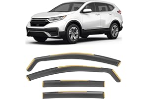 HOPE YOU READY Shatterproof in-Channel Window Rain Guards for Honda CRV 2017-2022, Window Deflectors, Window Visors for Car, Vent Deflector, 4pcs