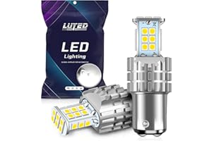 LUYED 1157 2057 2357 7528 2057A 1157A LED Bulbs Reverse Light, Xenon White, Super Bright Replacement for Back Up Lights, Turn