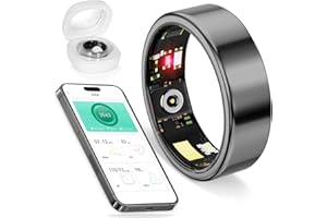GYSOA Smart Ring for Women Health Rings Smart Ring Blood Pressure Monitor Fitness Rings for Women Ring Fitness Tracker Blood Pressure Ring for Men Fitness Rings Waterproof for iPhone and Android Grey#12