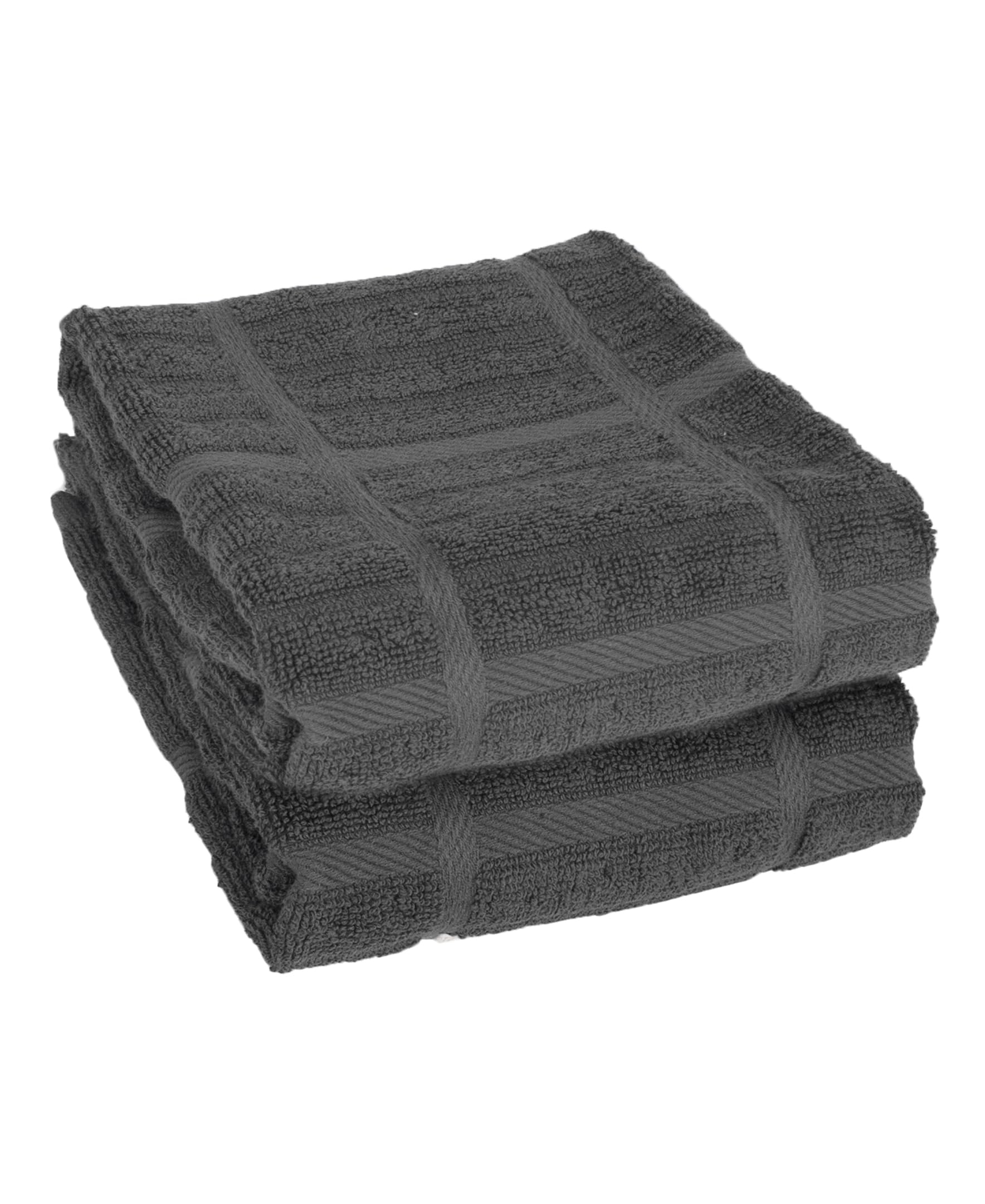 All-Clad Textiles Kitchen Towel, Cotton, Pewter, Solid-2 Pack