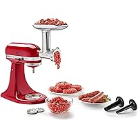 KitchenAid KSMMGA Metal Food Grinder Attachment, Silver