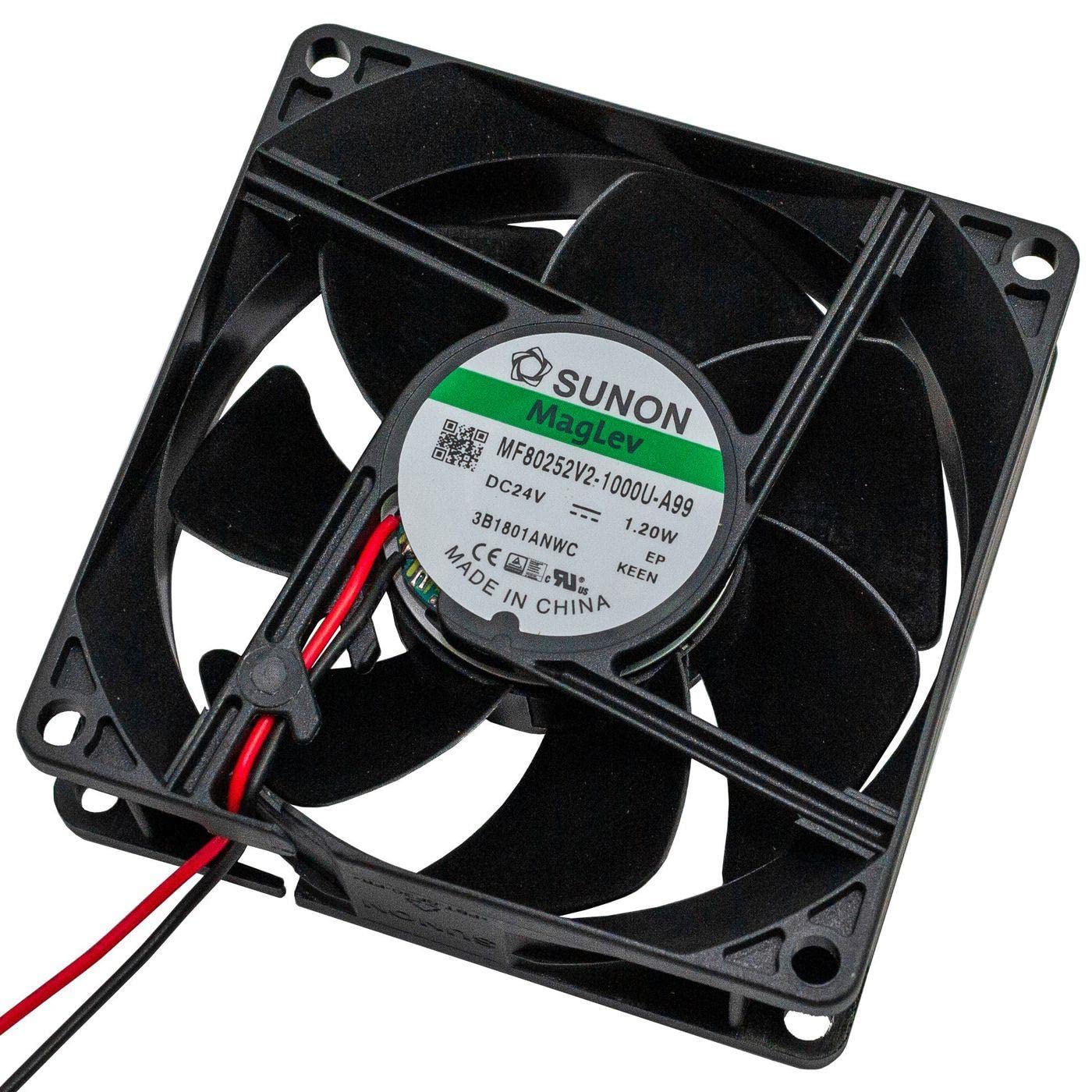 Fan 24V DC 1,2W 80x80x25mm 62,8m³/h 2900U/Min 62,8m³/h Sunon MF80252V21000UA99