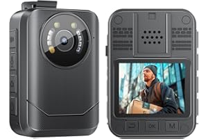 Losfom H9 1440P 128GB Body Worn Camera with 140° Wide-Angle Lens, 4100mAh High-Capacity Battery, Advanced Night Vision Ideal for Diverse Outdoor Activities, Sports, Travel, and Law Enforcement