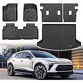 for 2024 2025 2026 Honda Prologue/Chevy Blazer EV (Not Blazer) Floor Mats Trunk Cargo Mat and Backrest Mats All Weather TPE for Honda Prologue Chevy Blazer EV Accessories (Full Set)