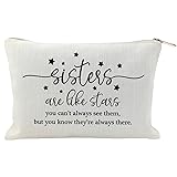 Sisters Are Like Stars Makeup Bag Case for Sister