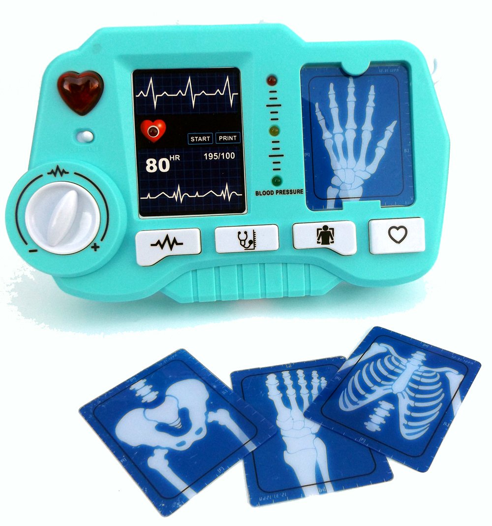 Brigamo Toy ECG and X-ray device with realistic function - must not be missing in any toy doctor's case