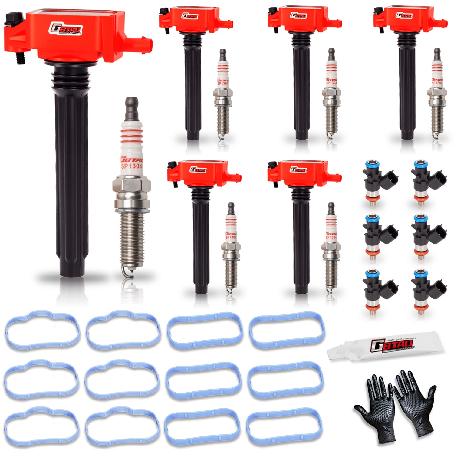 Photo 1 of GBTAD Ignition Coil Pack & Spark Plug & Fuel Injector Fits for Chrysler Town Country 300 Dodge Grand Caravan Durango Journey Jeep Cherokee Wrangler JK 2011-2017 3.6 V6