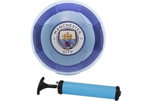 MACCABI ART Official Manchester City FC Soccer Ball Kit, Size 5 Ball with Carry Bag and Air Pump