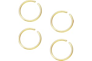 NZDLM Hoop Cartilage Earring Fake Earrings Nose Rings Septum Nose Ring Stainless Steel for Women Men Girls