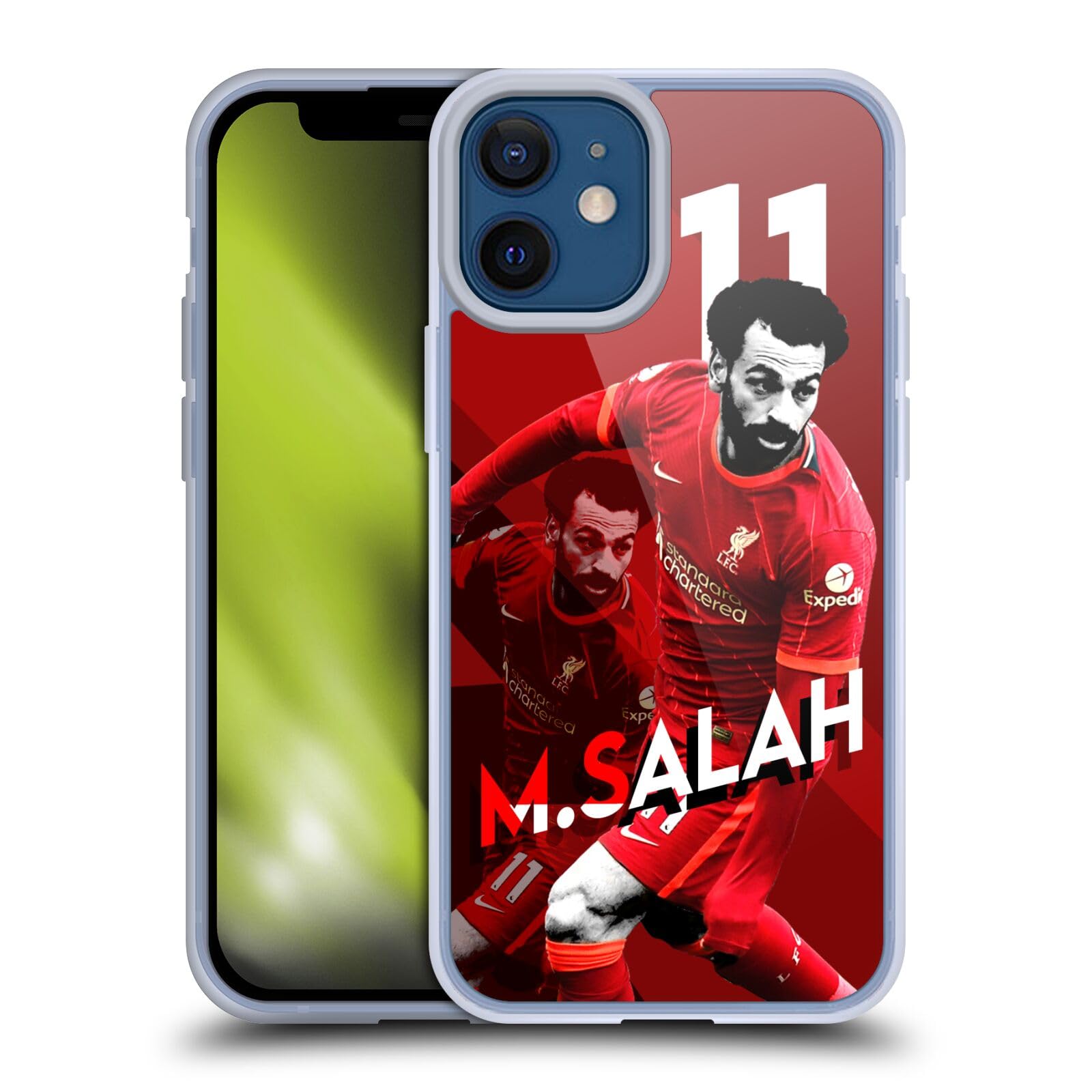 Head Case Designs Officially Licensed Liverpool Football Club Mohamed Salah 2021/22 First Team Soft Gel Case Compatible With Apple iPhone 12 Mini — image 1
