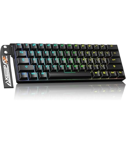 Amazon.com: Mini 60% Mechanical Gaming Keyboard Wired, YK61 Hall