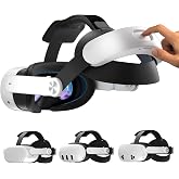 VR Head Strap - Detachable Slot, One-Click Assembly, Fits Quest 3S/3/2 | Fits Meta Quest 3S, Quest 3, and Quest 2. Adjustable head strap with soft leather cushion. One-click detachable slot design