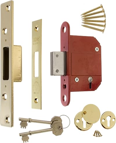 ERA Fortress 261-31A 2.5in 64mm 5 Lever Mortice Deadlock Brass