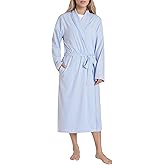 Latuza Women's Striped Cotton Robe Lightweight Long Bathrobe