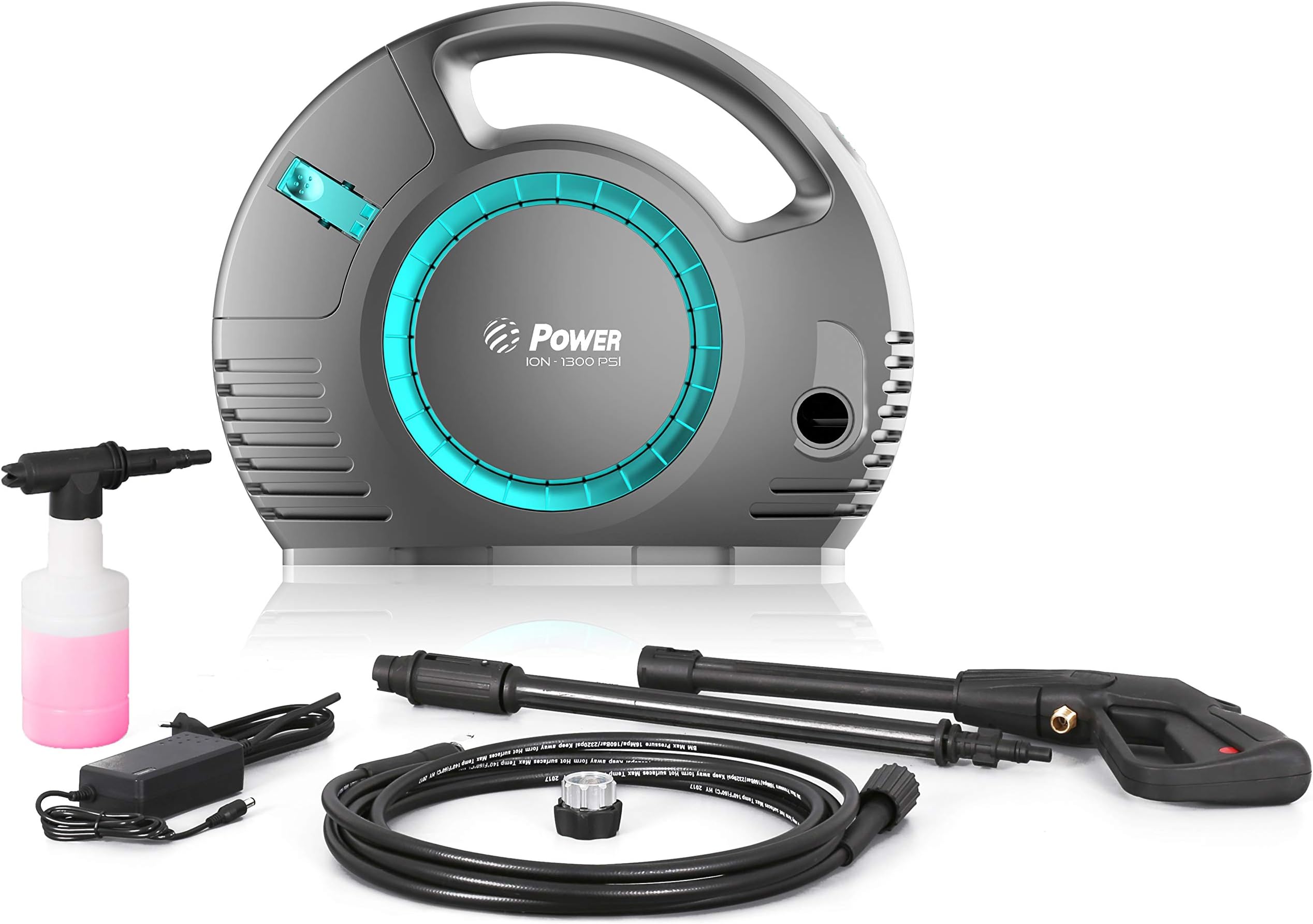 Power Pressure Washer 1300 PSI Lithium Battery 1.2 GPM 36V Brushless | The Next Generation of Pressure Washer | 4X More Lifespan | Ultra Low Sound Power Efficient (Blue)