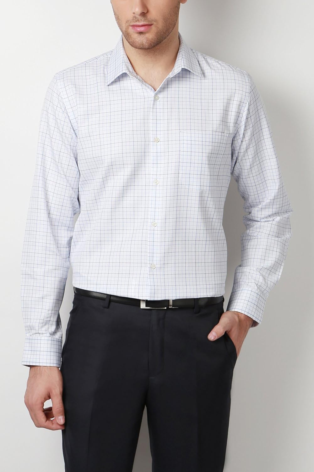 Buy Peter England Men's Formal Shirt (8907411658528_PSF31601364_38