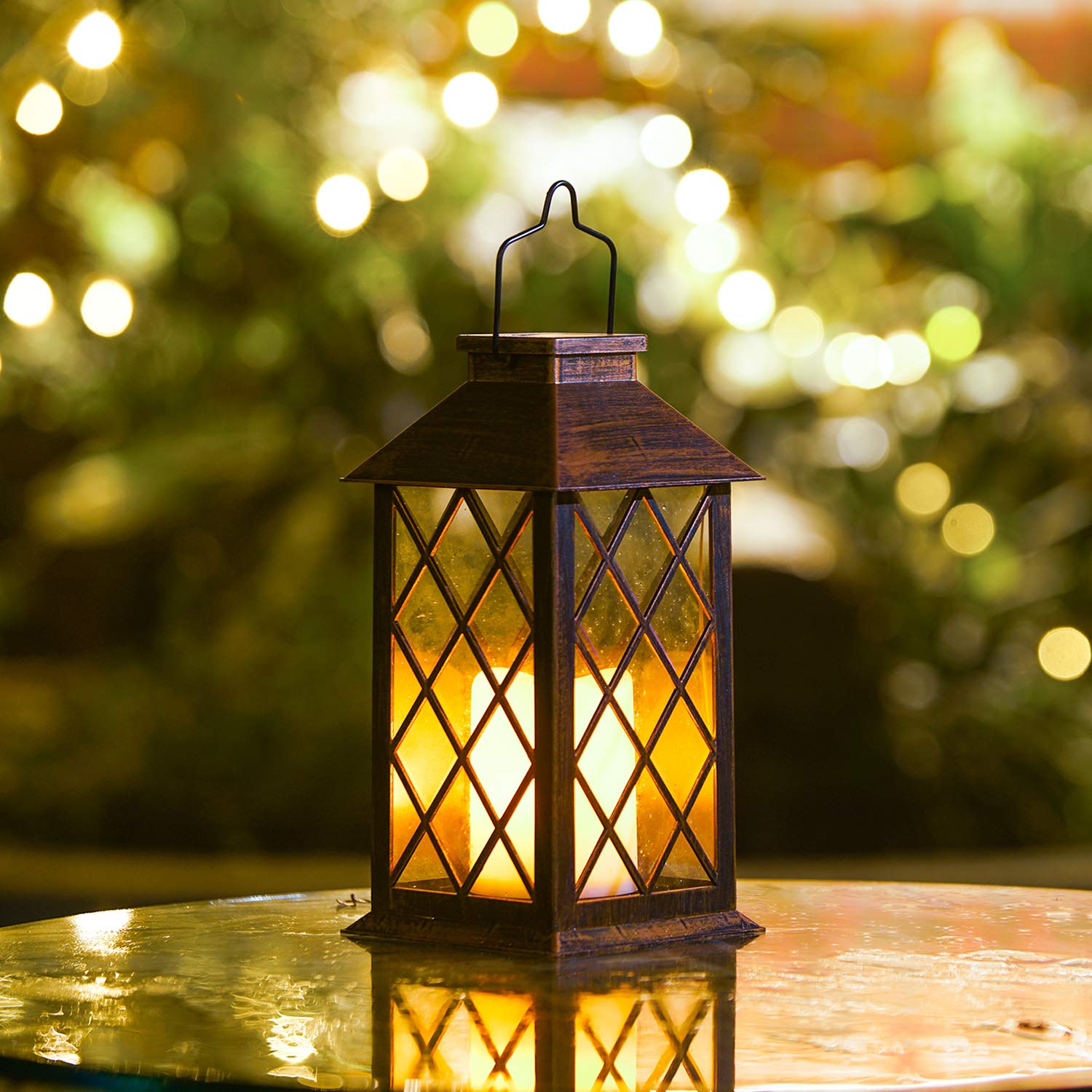 Take Me Solar Lantern Outdoor Garden Hanging Lantern Waterproof Led