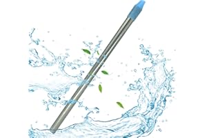 GLEFLE Personal Water Filter Straw, Reusable Stainless Steel Water Filter Drinking Straw Portable Outdoor Emergency Survival Gear for Hiking, Camping, Travel, Hunting & Fishing (Large)