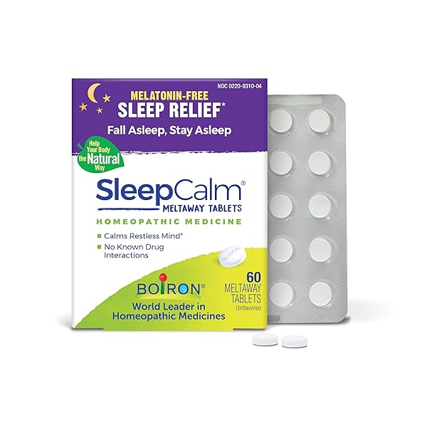 BOIRON SLEEPCALM SLEEP AID FOR DEEP, RELAXING, RESTFUL NIGHTTIME SLEEP – MELATONIN-FREE AND NON HABIT-FORMING – 60 COUNT