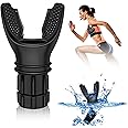 Portable Muscle Trainer, Exercise Trainer with Resistance Adjustable, Exercise Device with Variable Settings, Easy to Clean and Use, Present for Exerciser, Black/Clear