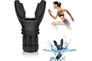 HIYNIAZ Portable Muscle Trainer, Exercise Trainer with Resistance Adjustable, Exercise Device with Variable Settings, Easy to Clean and Use, Present for Exerciser, Black/Clear