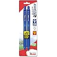 Pentel EnerGel-X Retractable Liquid Gel Pen 0.7mm, Metal Tip, Medium, Blue Ink (2 Pack) (BL107BP2C)