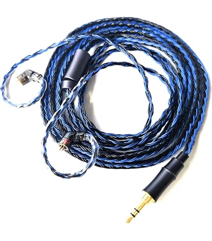 Amazon.com: Fezzlo 16 Core QDC C-Pin Silver Plated Cable for KZ
