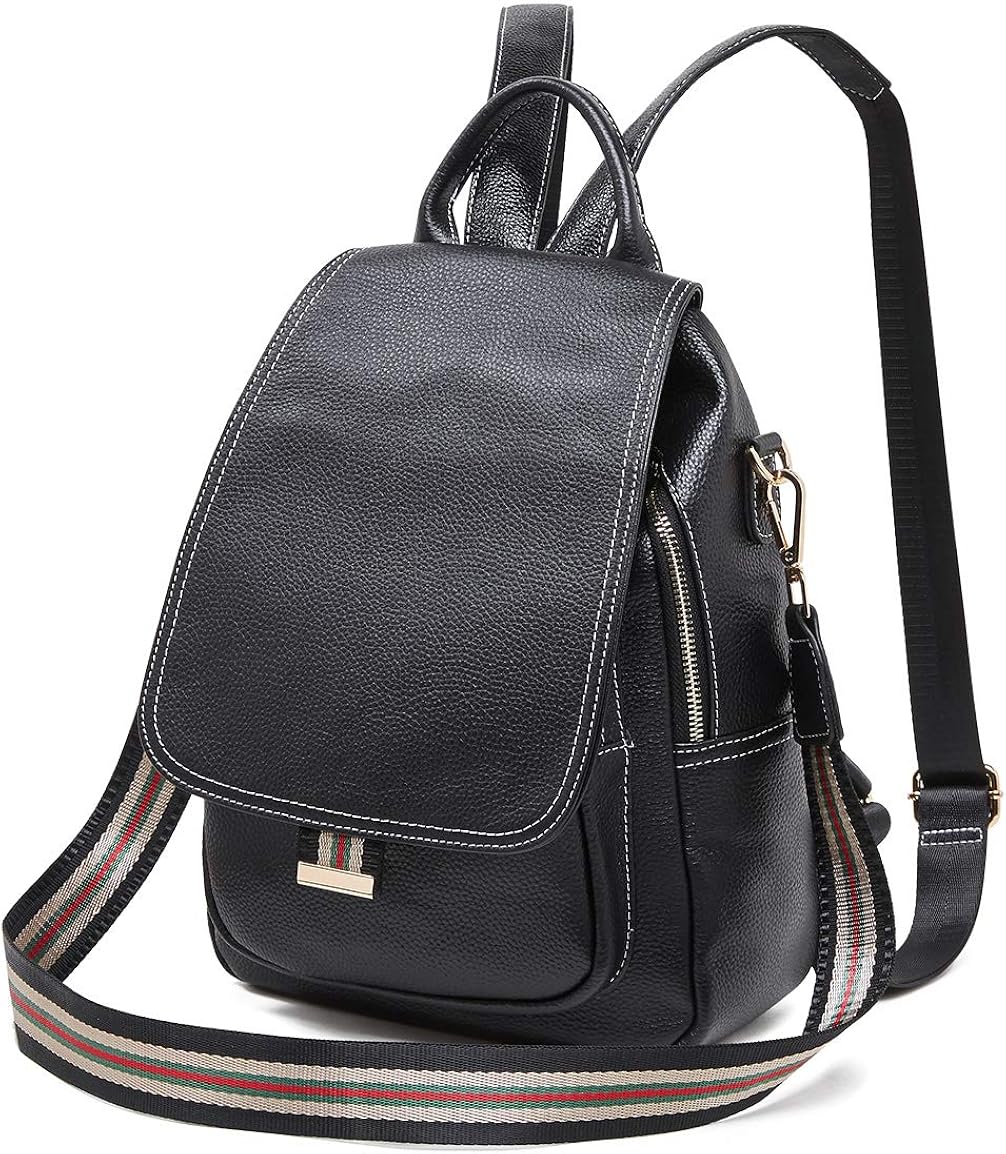 real leather mini backpack