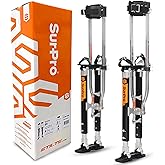 SurPro Double-Sided Drywall Stilts, Magnesium Base, 26&rdquo; - 40&rdquo; Height, QuadLock Contractor-Grade Stilts (S2-M-2640) for Drywallers, Painters, Ceiling Work, Stilts Drywall